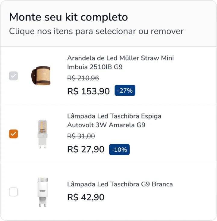 kit com 2 itens