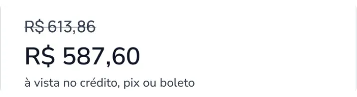 área de compra, total
