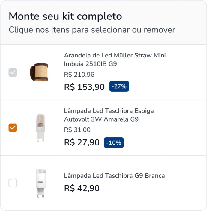 kit com 2 itens