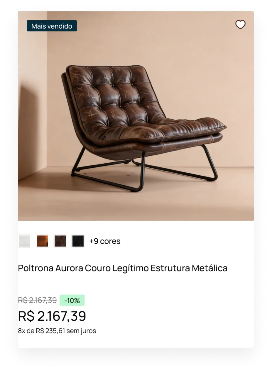 card de produto, TurboStore Móveis